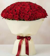 Букет 101 Красная роза Милано в Крутинке