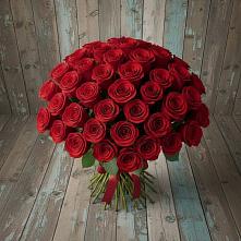 Букет 55 Красных роз Фридом #REPLACE_PRED# Крутинке