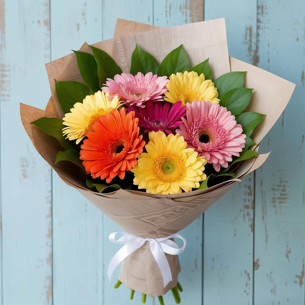 Букет цветов из: Герберы в Крутинке