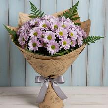 Букет цветов из:  Хризантемы #REPLACE_PRED# Крутинке