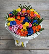 Букет цветов из:  Розы и Хризантемы в Крутинке
