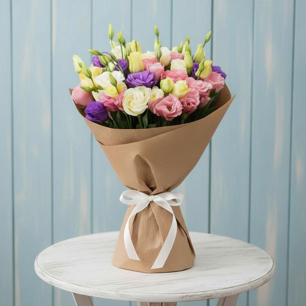 Букет цветов из: Лизиантусы в Крутинке