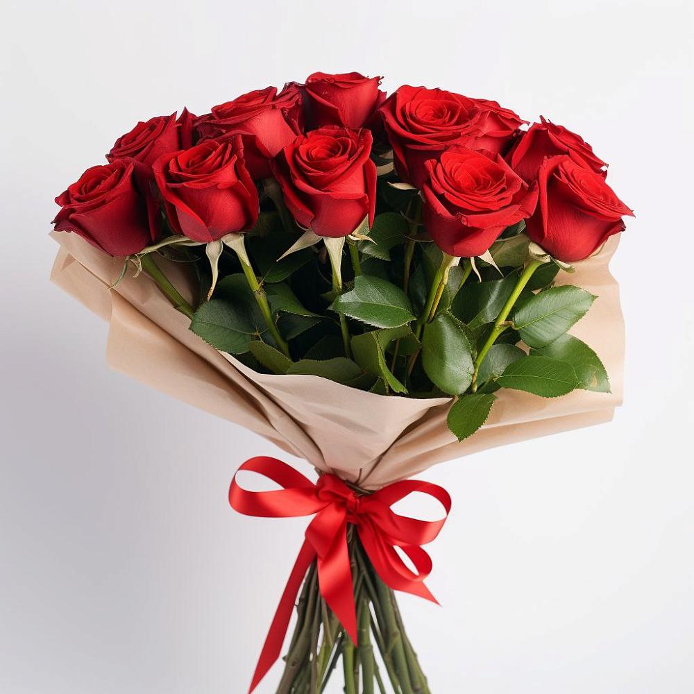Букет 11 Красных роз Эдлесс Лав в Крутинке